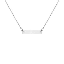 Load image into Gallery viewer, LOVE - Engraved Silver Bar Chain Necklace - Limonada LA