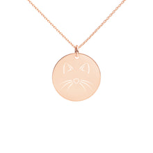 Load image into Gallery viewer, CAT - Engraved Disc Necklace