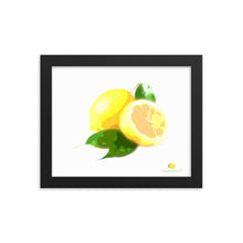 Load image into Gallery viewer, Framed Photo Paper Poster - Lemon Art
