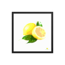 Load image into Gallery viewer, Framed Photo Paper Poster - Lemon Art