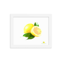 Load image into Gallery viewer, Framed Photo Paper Poster - Lemon Art