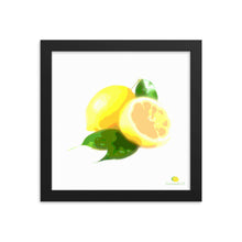 Load image into Gallery viewer, Framed Photo Paper Poster - Lemon Art
