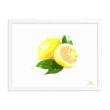 Load image into Gallery viewer, Framed Photo Paper Poster - Lemon Art