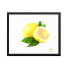 Load image into Gallery viewer, Framed Photo Paper Poster - Lemon Art