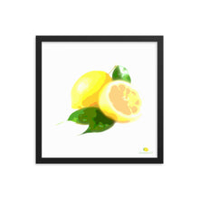 Load image into Gallery viewer, Framed Photo Paper Poster - Lemon Art