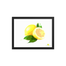 Load image into Gallery viewer, Framed Photo Paper Poster - Lemon Art