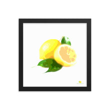 Load image into Gallery viewer, Framed Photo Paper Poster - Lemon Art