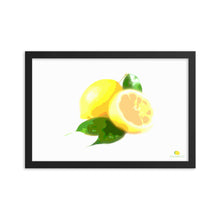 Load image into Gallery viewer, Framed Photo Paper Poster - Lemon Art