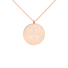 Load image into Gallery viewer, CAT - Engraved Disc Necklace
