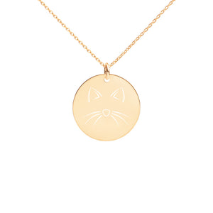 CAT - Engraved Disc Necklace