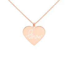 Load image into Gallery viewer, LOVE - Engraved Heart Necklace
