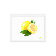 Load image into Gallery viewer, Framed Photo Paper Poster - Lemon Art
