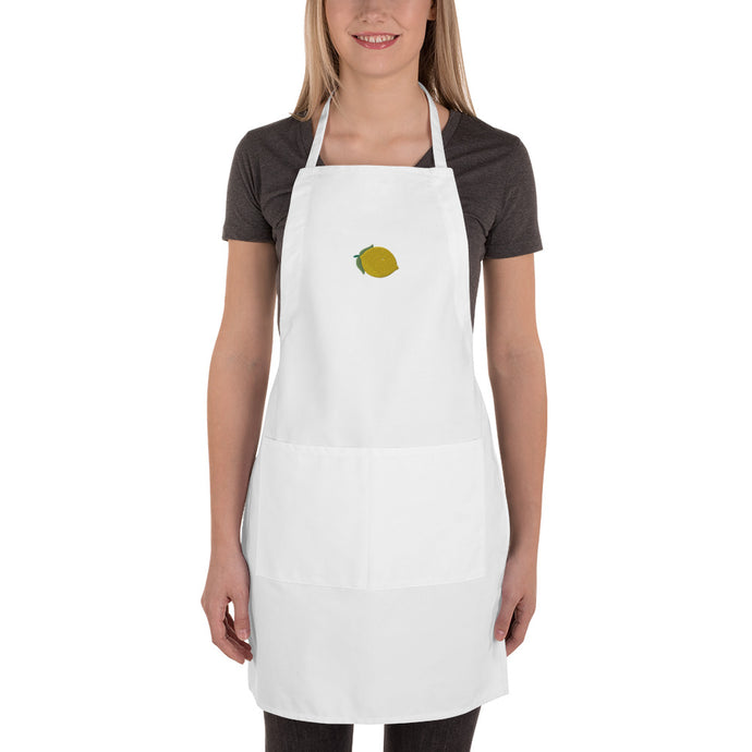 Embroidered Apron - Lemon Logo - LimonadaLA