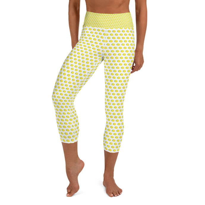 Yoga Capri Leggings - Lemon Logo - LimonadaLA
