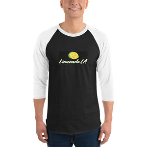 3/4 sleeve raglan shirt - Limonada LA Retro Logo - LimonadaLA