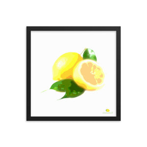 Framed Photo Paper Poster - Lemon Art