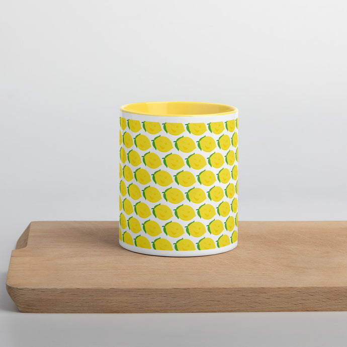 Mug with Color Inside - Lemon Logo - LimonadaLA