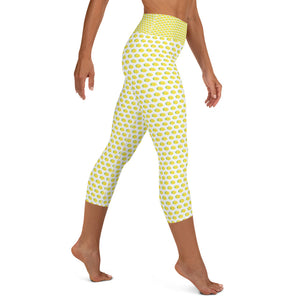 Yoga Capri Leggings - Lemon Logo - LimonadaLA