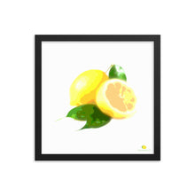 Load image into Gallery viewer, Framed Photo Paper Poster - Lemon Art
