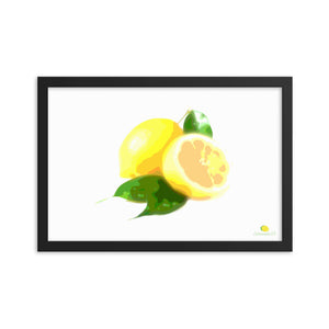 Framed Photo Paper Poster - Lemon Art