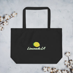 Large Organic Tote Bag - Limonada LA Logo