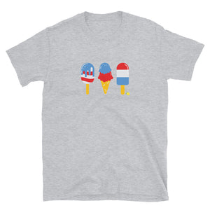 USA ICE POPS/ICE CREAM - Short-Sleeve Unisex T-Shirt
