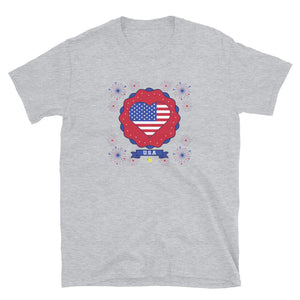 USA FIREWORKS - Short-Sleeve Unisex T-Shirt