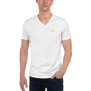 V-Neck Short Sleeve (unisex) T-Shirt - Limonada LA Logo