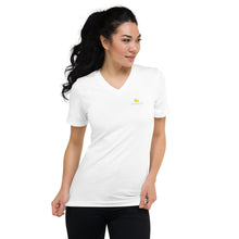 Load image into Gallery viewer, V-Neck Short Sleeve (unisex) T-Shirt - Limonada LA Logo
